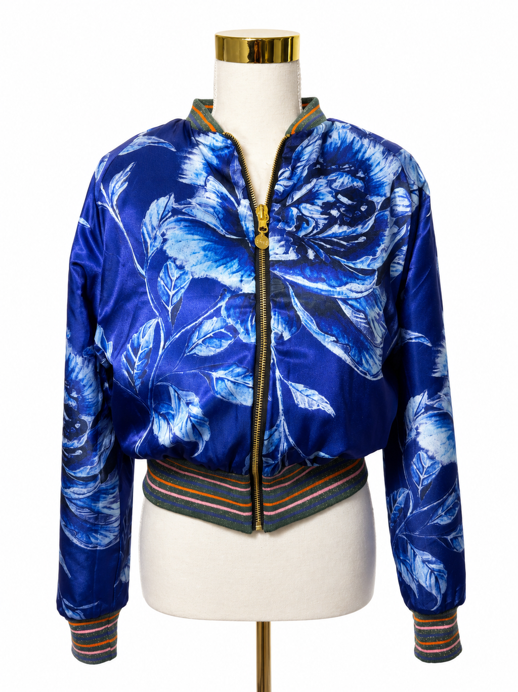 Large White Fur Bomber