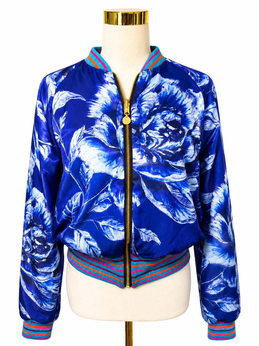 Large Turquoise Blossom Bomber