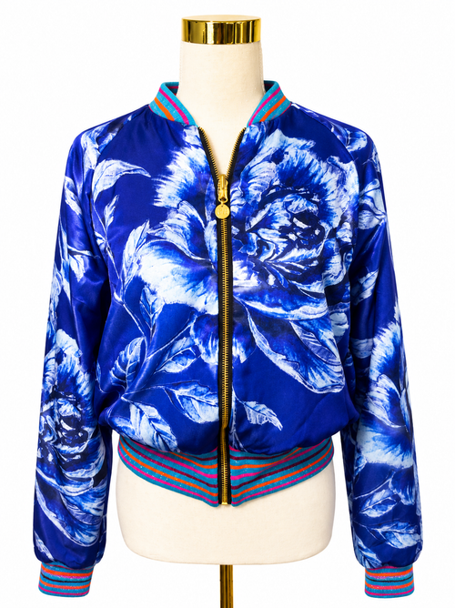 Large Turquoise Blossom Bomber